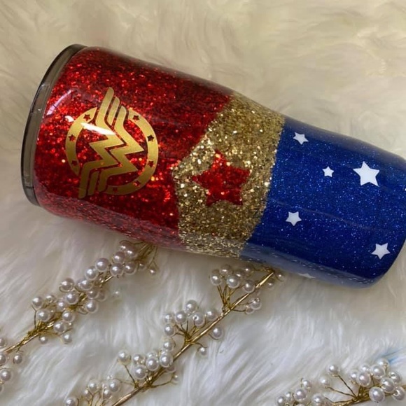 Wonder woman inspired Custom tumbler - Picture 4 of 10